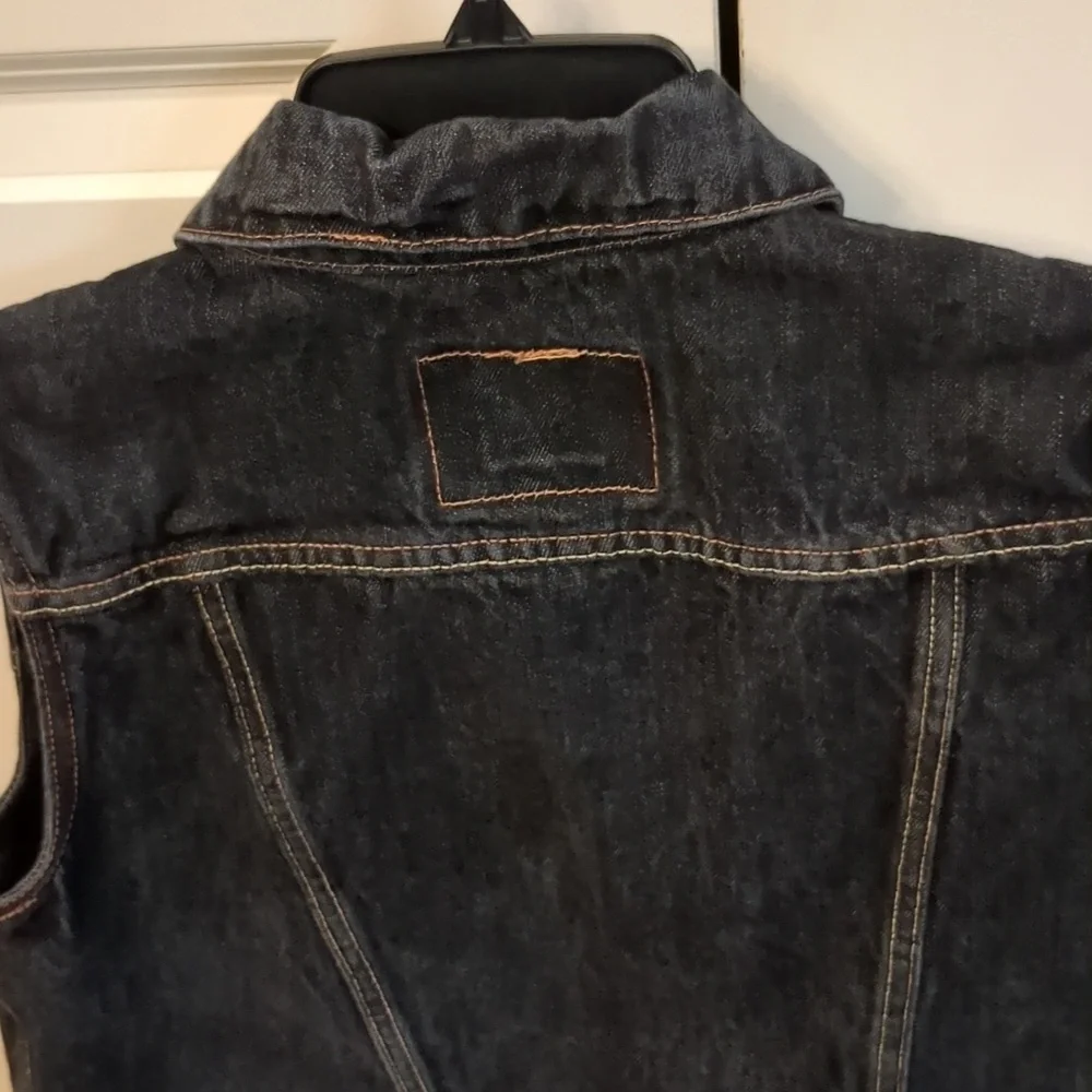 Levi's Black Denim Vest 10-12